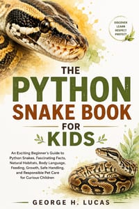 The Python Snake Book for Kids: An Exciting Beginner's Guide to Python Snakes, Fascinating Facts, Natural Habitats, Body Language, Feeding, Growth, Sa cover