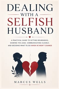 Dealing With a Selfish Husband: A Practical Guide to Setting Boundaries, Sharing the Load, Communicating Clearly, and Deciding What to Do When He Won' cover
