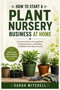 How to Start a Plant Nursery Business at Home: A Practical Guide to Growing Plants, Finding Customers, and Building a Profitable Home-Based Nursery cover