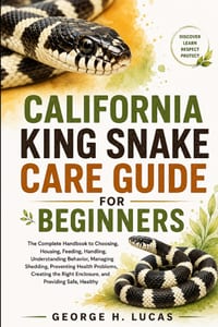 California King Snake Care Guide for Beginners: The Complete Handbook to Choosing, Housing, Feeding, Handling, Understanding Behavior, Managing Sheddi cover