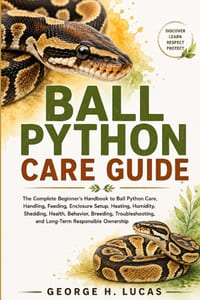 Ball Python Care Guide: The Complete Beginner's Handbook to Ball Python Care, Handling, Feeding, Enclosure Setup, Heating, Humidity, Shedding, Health, cover