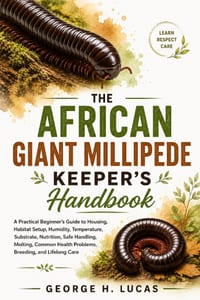 The African Giant Millipede Keeper's Handbook: A Practical Beginner's Guide to Housing, Habitat Setup, Humidity, Temperature, Substrate, Nutrition, Sa cover