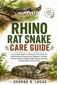 Rhino Rat Snake Care Guide: The Complete Beginner's Handbook to Rhinoceros Rat Snake Housing, Enclosure Setup, Temperature, Humidity, Feeding, Handlin cover