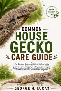 Common House Gecko Care Guide: The Complete Beginner's Guide to Raising Healthy Common House Geckos with Expert Advice on Habitat Setup, Heating, Humi cover