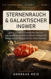 Sternenrauch & Galaktischer Ingwer: Eine Cozy-Sci-Fi-Geschichte über ein intergalaktisches Gewürz-Bistro, biologische Rätsel und das Rezept für ein ne cover
