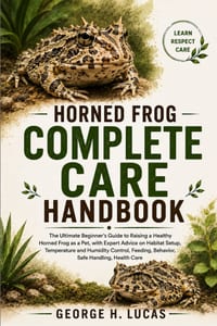 Horned Frog Complete Care Handbook: The Ultimate Beginner's Guide to Raising a Healthy Horned Frog as a Pet, with Expert Advice on Habitat Setup, Temp cover