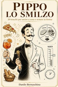 Pippo lo Smilzo: 20 trucchi per uscire a cena tutte le sere e restare in forma come un atleta cover