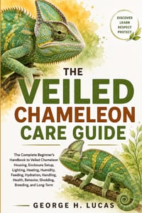 Veiled Chameleon Care Guide: The Complete Beginner's Handbook to Veiled Chameleon Housing, Enclosure Setup, Lighting, Heating, Humidity, Feeding, Hydr cover