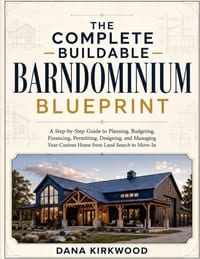 The Complete Buildable Barndominium Blueprint: A Step-by-Step Guide to Planning, Budgeting, Financing, Permitting, Designing, and Managing Your Custom cover