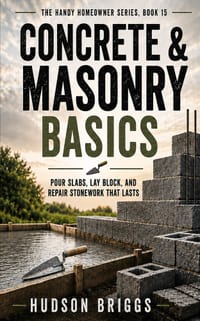 Concrete & Masonry Basics: Pour Slabs, Lay Block, and Repair Stonework That Lasts cover