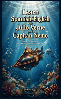 Learn Spanish/English con Julio Verne y el Capitan Nemo: Bilingual Adaptation of Twenty Thousand Leagues Under the Sea) cover