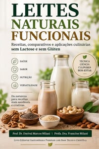 Leites Naturais Funcionais: Receitas, Comparativos e Aplicações Culinárias sem Lactose e sem Glúten cover