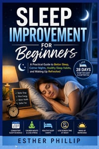 Sleep Improvement for Beginners: A Practical Guide to Better Sleep, Calmer Nights, Healthy Sleep Habits, and Waking Up Refreshed cover