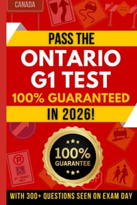 Pass the Ontario G1 Test 100% Guaranteed on Your First Try with 300 Proven Questions! cover
