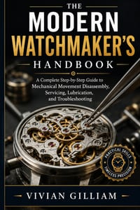 The Modern Watchmaker's Handbook: A Complete Step-by-Step Guide to Mechanical Movement Disassembly, Servicing, Lubrication, and Troubleshooting cover
