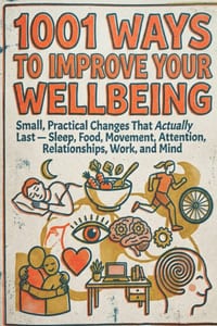 1001 Ways to Improve Your Wellbeing: Small, Practical Changes That Actually Last - Sleep, Food, Movement, Attention, Relationships, Work, and Mind cover