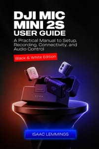 Dji MIC Mini 2s User Guide: A Practical Manual to Setup, Recording, Connectivity, and Audio Control (Black & White Edition) cover