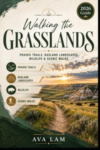 Walking the Grasslands: Prairie Trails, Badland Landscapes, Wildlife & Scenic Walks cover