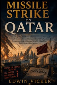 Missile Strike on Qatar: The Energy War That Could Hit Every American: How a Middle East Conflict Could Disrupt Qatar's LNG Supply, Threaten the Strai cover
