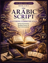 The Arabic Script - Book 4: Mastering Communication: Advanced Grammar, Reading Fluency & Real Conversations for Intermediate to Advanced Arabic Learne cover