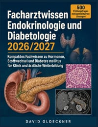 Facharztwissen Endokrinologie und Diabetologie 2026/2027: Kompaktes Fachwissen zu Hormonen, Stoffwechsel und Diabetes mellitus für Klinik und ärztlich cover
