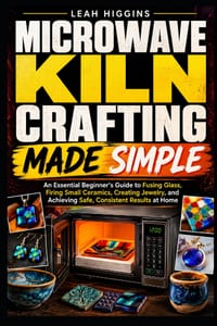 Microwave Kiln Crafting Made Simple: An Essential Beginner's Guide to Fusing Glass, Firing Small Ceramics, Creating Jewelry, and Achieving Safe, Consi cover