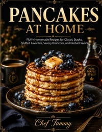 Pancakes at Home: Fluffy Homemade Recipes for Classic Stacks, Stuffed Favorites, Savory Brunches, and Global Flavors cover