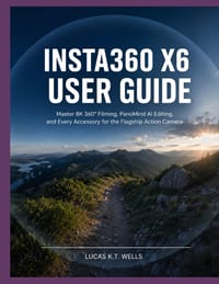 Insta360 X6 User Guide: Master 8K 360° Filming, PanoMind AI Editing, and Every Accessory for the Flagship Action Camera cover