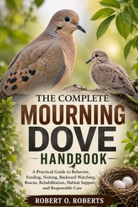 The Complete Mourning Dove Handbook: A Practical Guide to Behavior, Feeding, Nesting, Backyard Watching, Rescue, Rehabilitation, Habitat Support, and cover