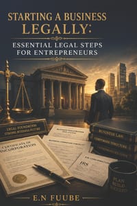 Starting a Business Legally: Essential Legal Steps for Entrepreneurs cover