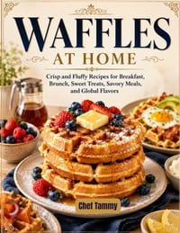 Waffles at Home: Crisp and Fluffy Recipes for Breakfast, Brunch, Sweet Treats, Savory Meals, and Global Flavors cover