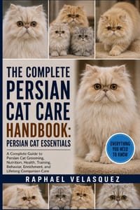 The Complete Persian Cat Care Handbook: PERSIAN CAT ESSENTIALS: A Complete Guide to Persian Cat Grooming, Nutrition, Health, Training, Behavior, Enric cover