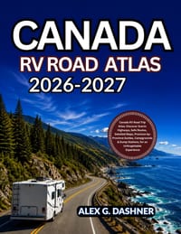 Canada RV Road Atlas 2026-2027: Discover Scenic Highways, Safe Routes, Detailed Maps, Province-by-Province Guides, Campgrounds & Dump Stations, for an cover