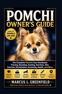 Pomchi Owner's Guide: The Complete Pomchi Care Handbook: Training, Breeding, Feeding, Nutrition, Diet, Exercise, Socialization, Grooming, Health, and cover