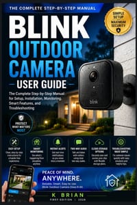 Blink Outdoor Camera User Guide: The Complete Step-by-Step Manual for Setup, Installation, Monitoring, Smart Features, and Troubleshooting cover