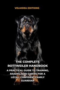 The Complete Rottweiler Handbook: A Practical Guide to Training, Raising, and Caring for a Loyal, Confident Family Guardian cover