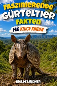 Faszinierende Gürteltier-Fakten für kluge Kinder: Entdecken Sie die erstaunlichen gepanzerten Säugetiere der Natur und ihre unglaublichen Überlebensfä cover