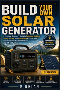 Build Your Own Solar Generator: A Practical Beginner's Guide to Designing, Building, Wiring, Testing, and Maintaining Portable Solar Power Systems for cover