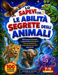 Lo Sapevi Che...? Le Abilità Segrete degli Animali: 100 domande sorprendenti e risposte facili sui superpoteri, i sensi straordinari e i comportamenti cover