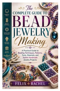 The Complete Guide to Bead Jewelry Making: A Practical Guide to Beading Techniques, Patterns, Tools, Materials, and Stylish Handmade Jewelry Projects cover