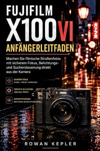 FUJIFILM X100VI Anfängerleitfaden: Machen Sie filmische Straßenfotos mit sicherem Fokus, Belichtungs- und Suchersteuerung direkt aus der Kamera cover