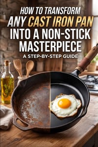 How to Transform Any Cast Iron Pan into a Non-Stick Masterpiece: A Step-by-Step Guide cover
