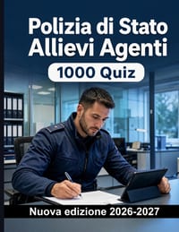 Polizia di Stato Allievi Agenti 1000 Test d'esame con risposte: Preparazione e ripasso di arresto, perquisizioni, prove, verbalizzazione e attività di cover