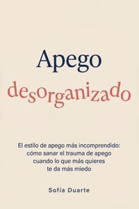 Apego desorganizado: El estilo de apego más incomprendido: cómo sanar el trauma de apego cuando lo que más quieres te da más miedo cover