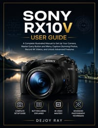 Sony RX10 V User Guide: An Illustrated Manual to Set Up Your Camera, Master Every Button and Menu, Capture Stunning Photos, Record 4K Videos, and Unlo cover