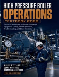 High Pressure Boiler Operations Textbook 2026: Essential Techniques for Steam Generation, Equipment Control, Water Treatment, Troubleshooting, and Pla cover