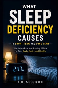What Sleep Deficiency Causes in Short term and Long term: The Immediate and Lasting Effects on Your Body, Brain, and Health cover