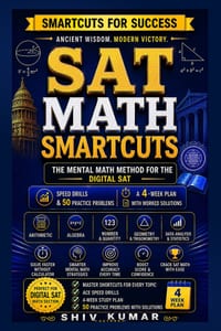 SAT Math Smartcuts: Mental Math Shortcuts That Beat the Digital SAT Clock - Speed Drills, a 4-Week Plan and 50 Practice Problems With Worked Solutions cover