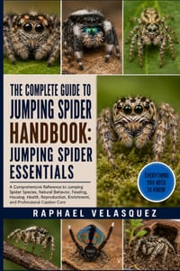 The Complete Guide to Jumping Spider Handbook: JUMPING SPIDER ESSENTIALS: A Comprehensive Reference to Jumping Spider Species, Natural Behavior, Feedi cover