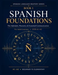 Spanish Foundations: The Alphabet, Phonetics & Essential Communication for Adult Learners - A1-A2 cover